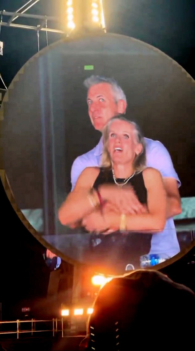 Andy Byron and Kristin Cabot were not pleased when their intimate moment was caught on the big screen during a Coldplay concert