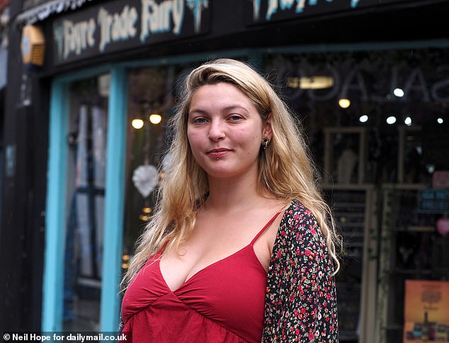 Locals in Totnes have self-proclaimed their town as the 'creative capital' of England. Rosie Sage, pictured, runs independent store Fayre Trade Fairy and says the town¿s strong sense of community keeps her in business