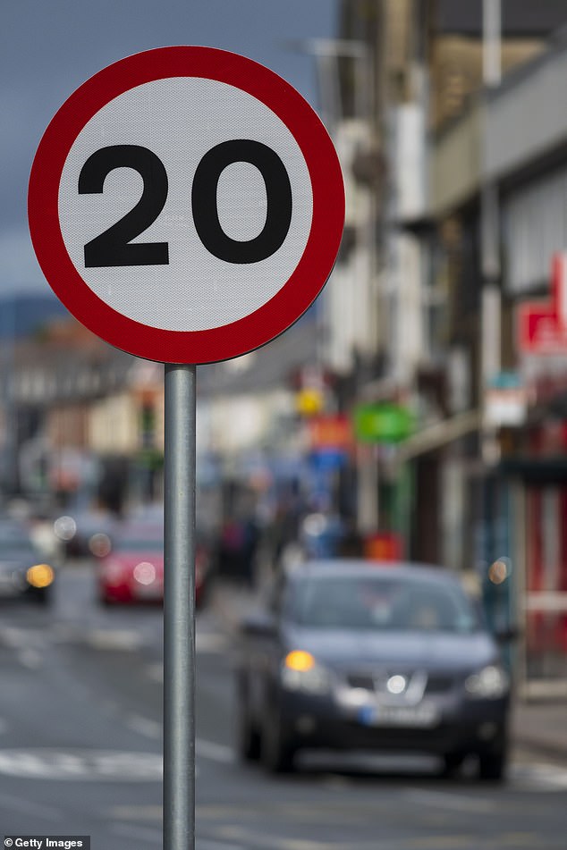 The camera was one of hundreds installed across Wales in 2023 after the new 20mph speed limit was brought in  (A 20mph sign in Cardiff)