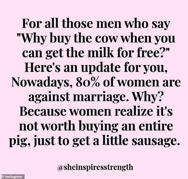 The Aussie actress, 48, took to Instagram on Wednesday to share a brutally honest quote about modern relationships