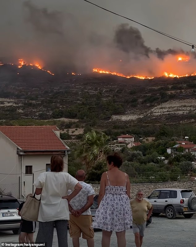 Europe is in the grip of an unforgiving bout of extreme weather that is battering popular holiday destinations just as British tourists prepare to head abroad for the summer (Pictured: Cyprus)