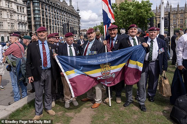 Veterans of all stripes were in Parliament Square to support the public petition demanding that the Government stops peeling away the legal protections for Northern Ireland veterans by repealing the Legacy Act