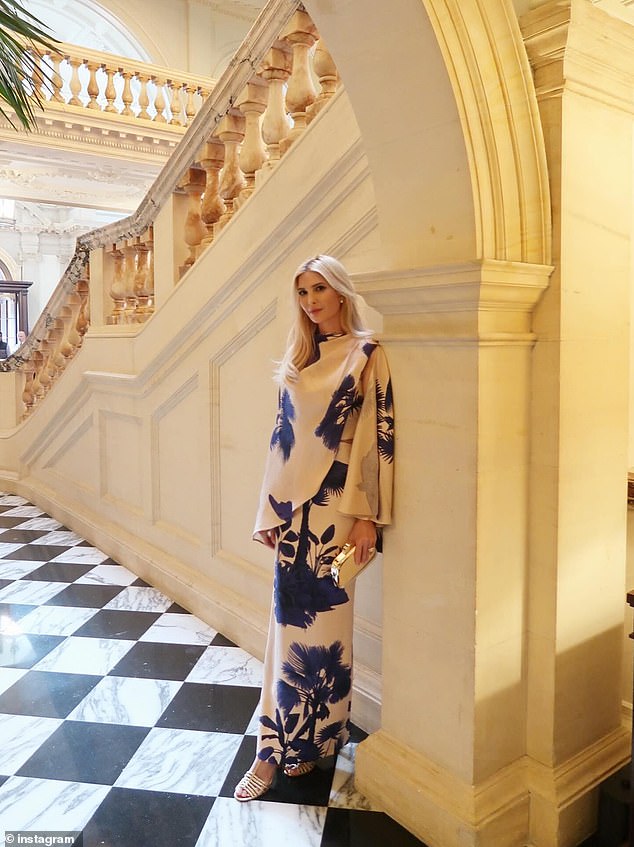 The First Daughter, 43, shared two images to Instagram with the mysterious caption: ¿Evening pending'