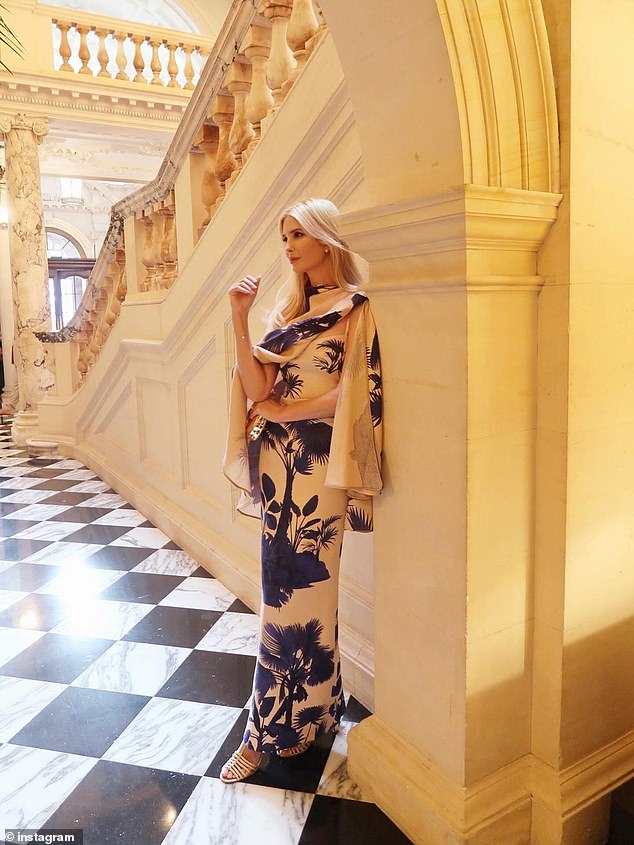 Ivanka Trump has turned heads with an effortlessly elegant display during a glamorous evening out in London, which she shared with her 8.5 million Instagram followers