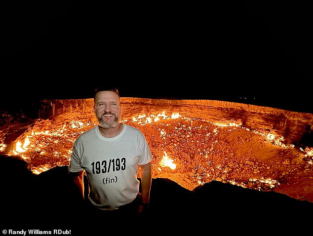 Randy describes Turkmenistan (above) as a 'mesmerising' place to visit