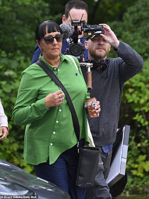 Debbie Duncan arrives at Preston Coroners Court ahead of the inquest into her son Jay Slater