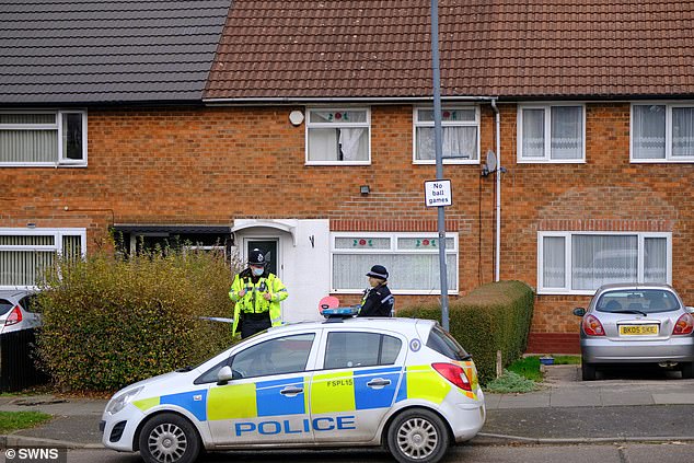 Officers found Duhamel suspended while Ms Powell was discovered lying on the bed inside