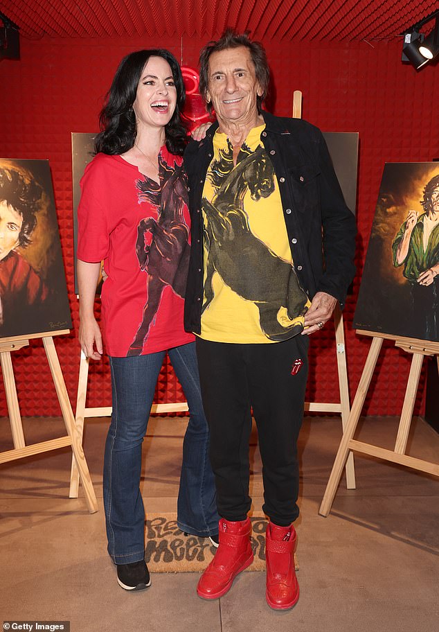 She said: ¿I¿d only been there a day and I walked into the hotel restaurant and there was Ronnie with his wife and kids' (Ronnie pictured with wife Sally last week)