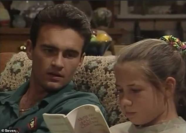 Julian rose to fame as Home and Away fan favourite Ben Lucini from 1990 to 1991. Also pictured: Kate Ritchie