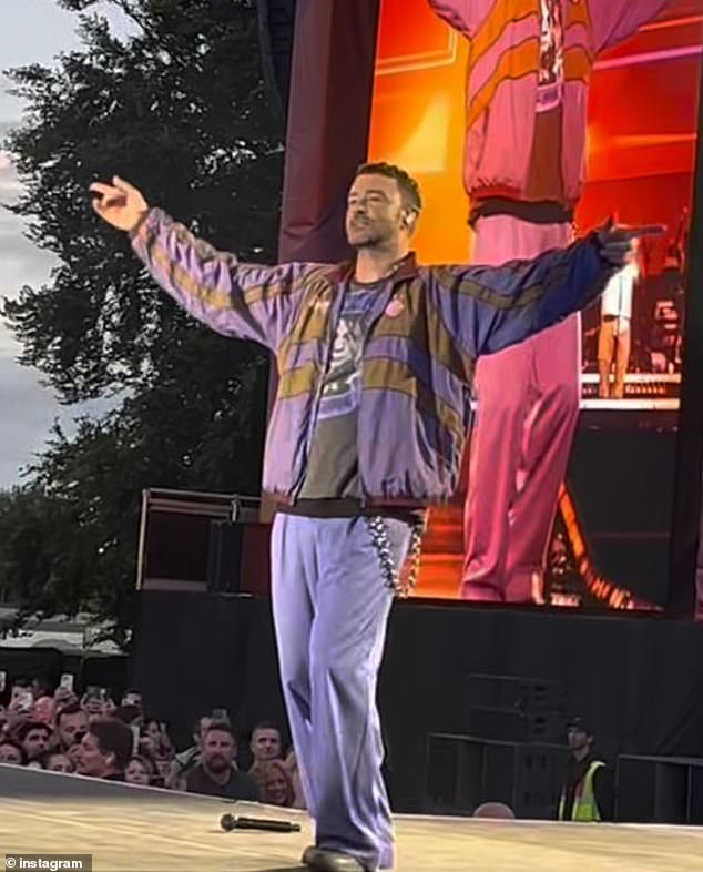 Justin Timberlake, 44, has sparked concern among fans over his 'tired' appearance at his antepenultimate concert in Georgia