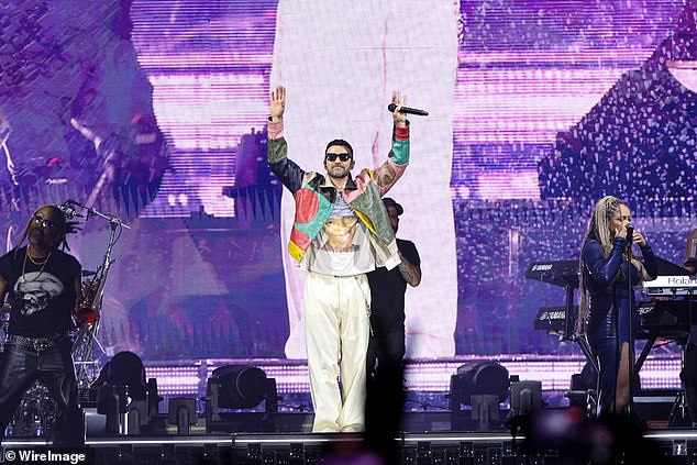 Over the last few months, fans have demanded refunds following a string of 'embarrassing and bare minimum' shows (pictured in Paris, July 20)
