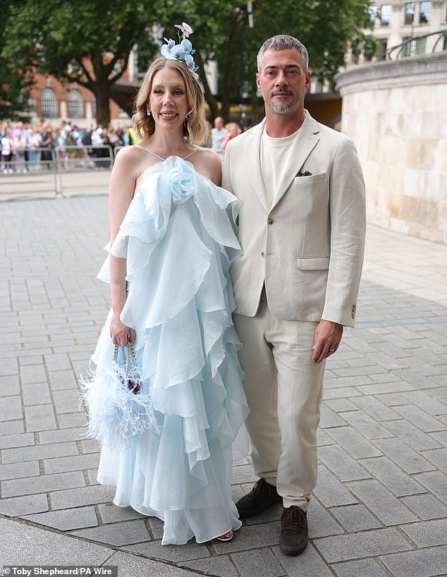 Katherine Ryan has revealed she was forced to make a last-minute change to her outfit as she attended Mel B 's wedding over the weekend
