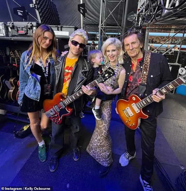Hours earlier, Kelly had shared a gushing post reflecting on her 'magical' evening at Ozzy's final show, alongside sweet snaps with her son Sidney