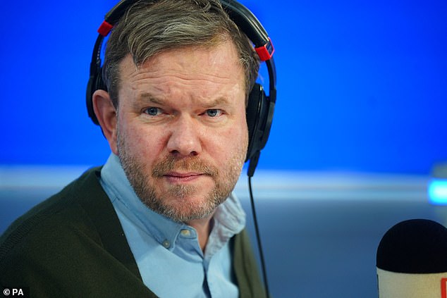 LBC radio presenter James O'Brien has apologised for reading out the message yesterday