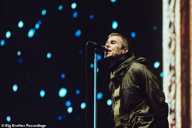 Liam Gallagher made a cryptic reference to his now-deleted social media post as he spoke on stage during Oasis' second night at Heaton Park on Saturday (pictured on Friday)