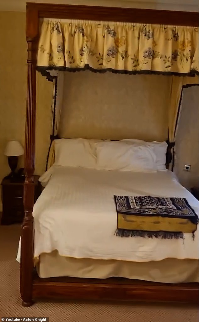 The video was reportedly filmed inside a hotel in West Sussex that is housing hundreds of asylum seekers