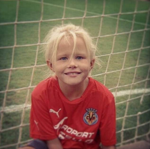 After moving to Spain aged five Hampton was scouted by Villarreal and played as a striker