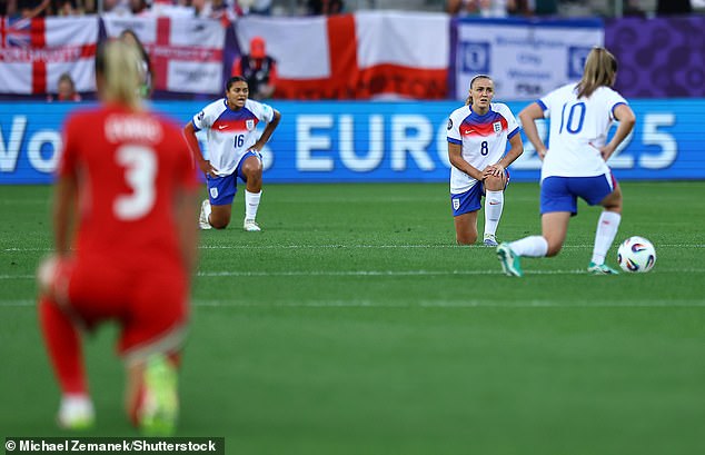 The Lionesses have been criticised by a leading anti-racism group for stopping taking the knee