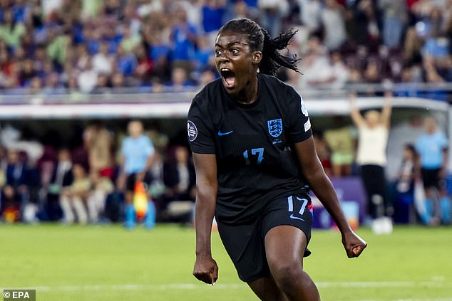 Agyemang has scored two critical goals to help England on their way to the final in Switzerland