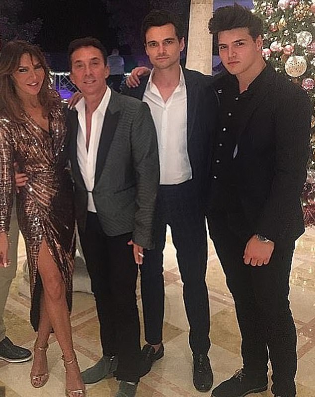 Lizzie's eldest son Josh, 29, is set to get married later this month in Venice. Lizzie also shares a younger son James, 26, with her ex Jason Cundy (Lizzie and her sons with Bruno Tonioli)