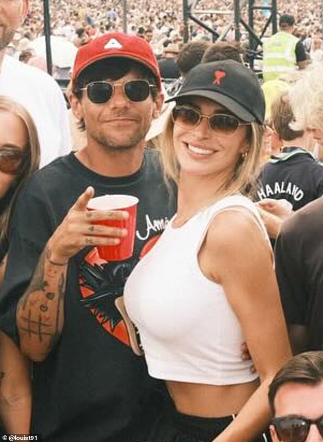 Louis Tomlinson announced that he was quitting X on Monday due to 'conspiracy chat' about his personal life including his relationship with Zara McDermott (seen together)