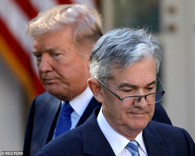 Watch your back: Donald Trump and Federal Reserve boss Jerome Powell