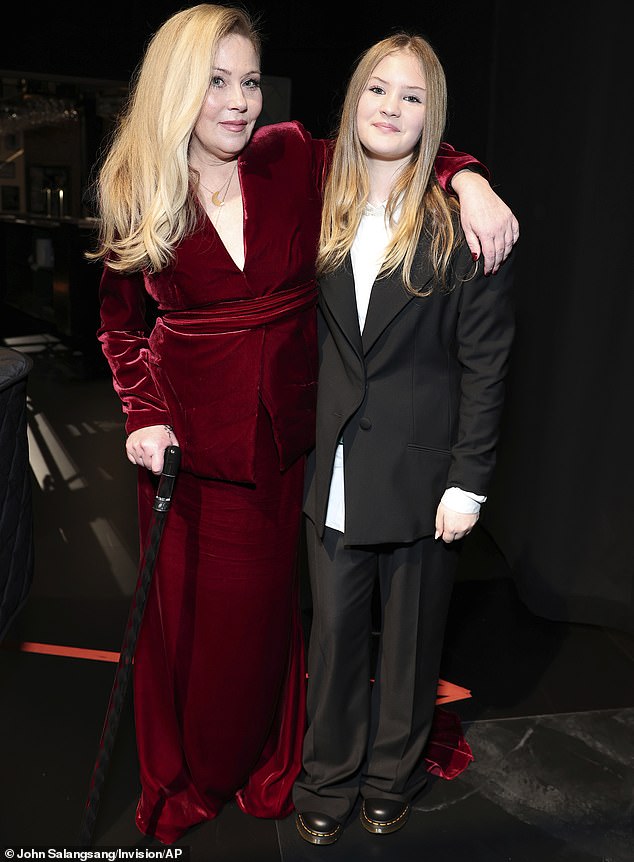 Christina Applegate, who is battling multiple sclerosis, has revealed a heartbreaking comment her daughter Sadie, 14, made about her condition; mother and daughter pictured last year