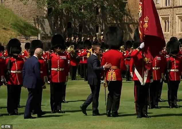 The French President Emmanuel Macron, who is on a three-day state visit to the UK with his wife Brigitte, appears to have broken yet another royal protocol while he was inspecting the troops in the Upper Ward of Windsor on Wednesday