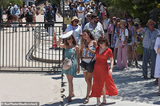 Greece has been hit with a severe heatwave which has led to one of its biggest tourist attractions closing for the afternoon