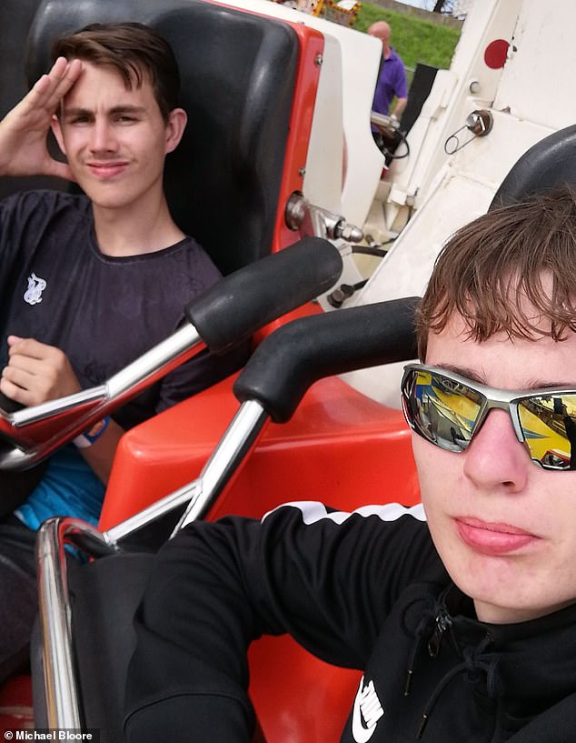 Even though paramedics managed to start his heart again, his brain had been starved of oxygen, leading to organ failure and Roan (pictured right with his brother Deklan) passed away on June 26