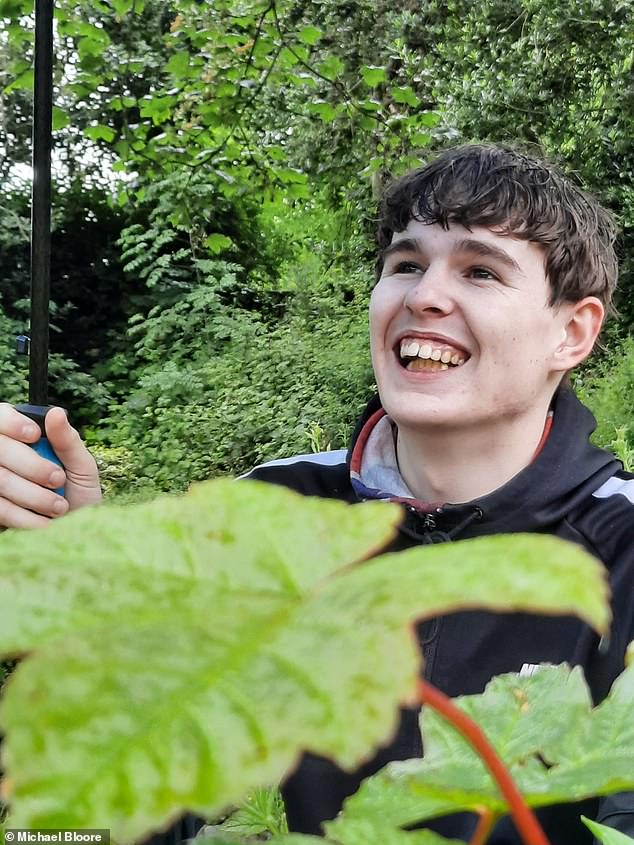Roan Bloore, 24, had been emptying a paddling pool when he drowned in what his father is calling a 'freak accident'