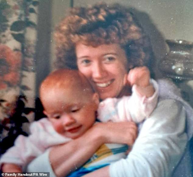 Ms Stevens (pictured with her daughter) suffered severe head trauma and died in hospital three days later. Her killer was never caught