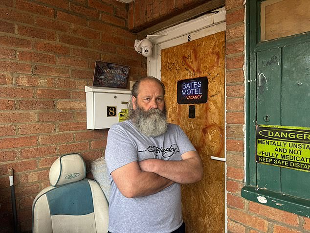 A council tenant fears being evicted or going to prison over not being able to pay a £1,200 fine for his garden