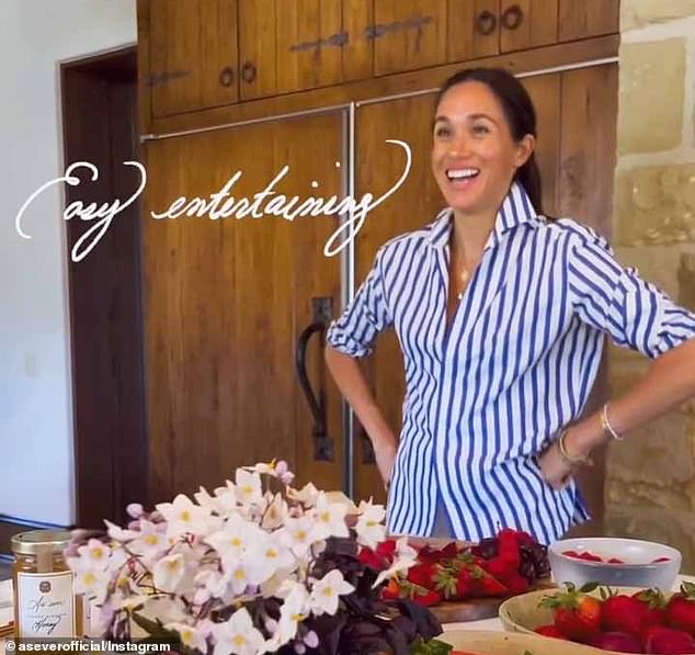 Meghan Markle rewore one of her favourite shirts as she posted a video to celebrate the Fourth of July last night