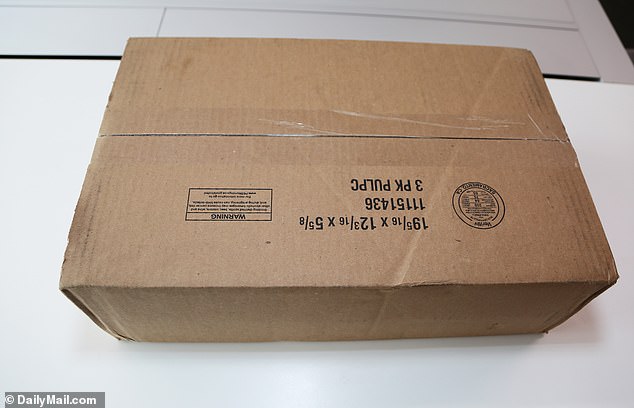 The brown cardboard box it shipped in was unassuming, unlike the typical white box that she has previously sent her As Ever orders in