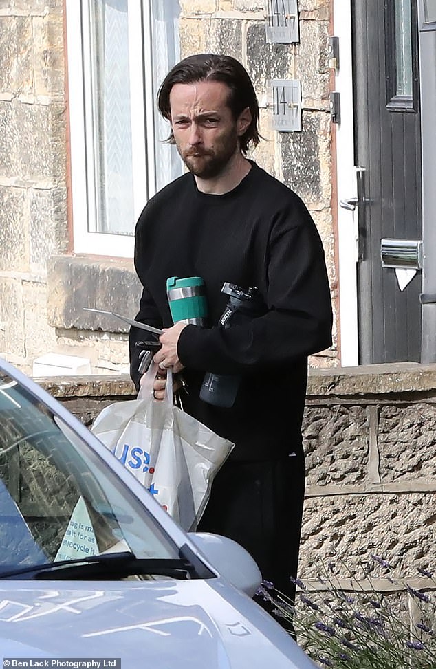 Mel B's new husband Rory McPhee returned to work at his hair salon on Wednesday, after the couple tied the knot in a star-studded wedding over the weekend