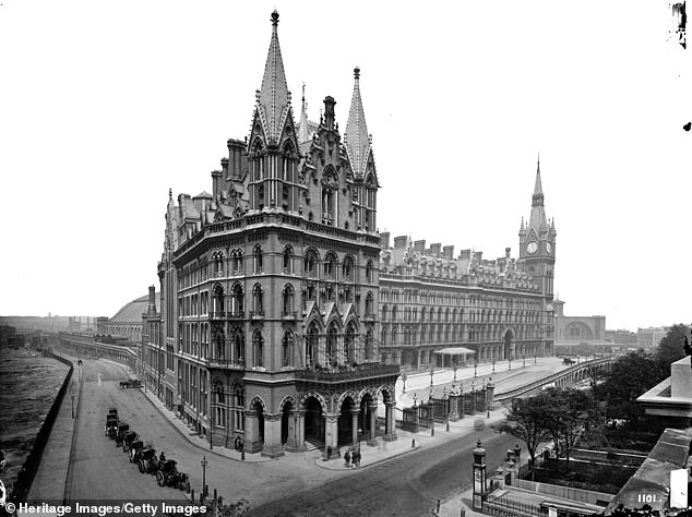 The Midland Grand Hotel (pictured) was designed by English architect Sir Gilbert Scott - also behind the Albert Memorial in London's Kensington area - and built in 1873