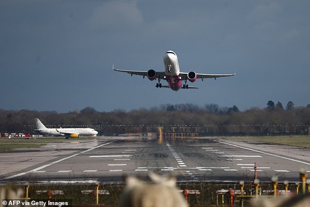 Two flights were faced with mid-air emergencies 60 seconds apart, which sparked travel chaos at Gatwick airport. Pictured: Stock image of Gatwick Airport