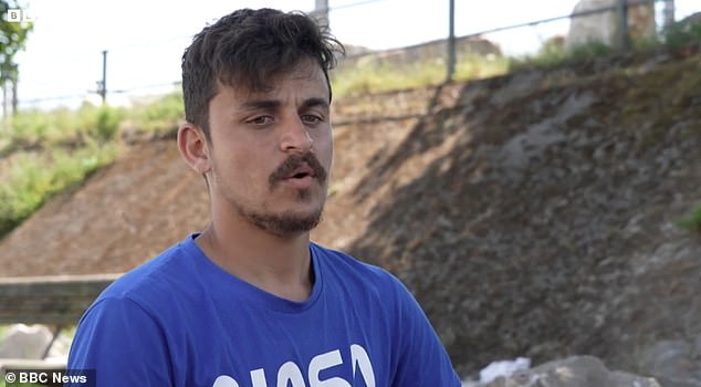 Wearing a blue Nasa-themed T-Shirt, Mohammed told the BBC : 'My mother, my father and all my family live in England'