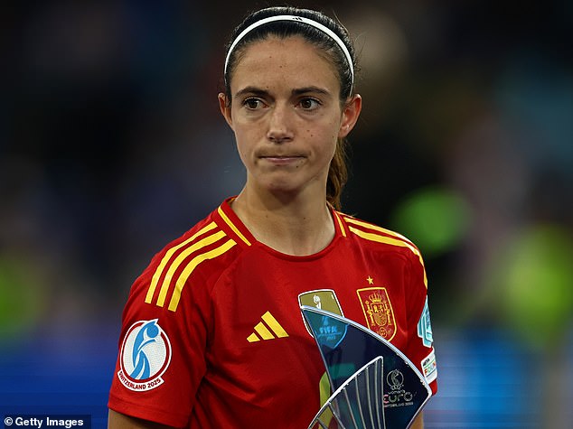 Aitana Bonmati appeared disinterested with her Player of the Tournament award as she processed a second major final defeat in three months