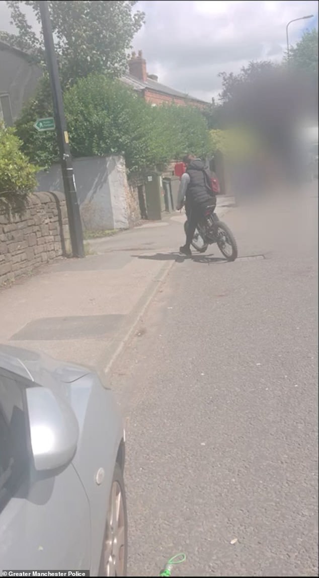 Monks was riding the bike alongside Joel Pilling, 22, and both men fled the scene - leaving behind their victim lying in the middle of the busy A577 in Greater Manchester