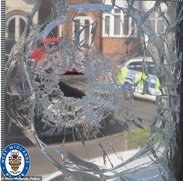 The trio opened fired at the home of Eian and Helena Lothian, with the former hit by shattered glass from an upstairs window
