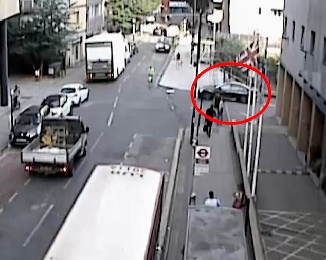 A driver ploughed into a commuter and put him in a coma after falling asleep at the wheel