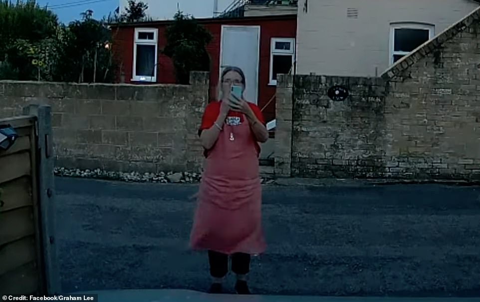 Susan Lupton, 63, terrorised wildlife-loving Graham Lee on a daily basis. In one eerie clip, she is seen wearing an apron and smoking a cigarette as she points her mobile phone at his Freelander