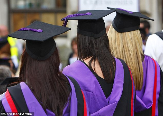 This means that more than one in nine claimants (11.9 per cent) are graduates, just four per cent lower than the proportion with no qualifications (15.9 per cent), which came to 849,000 people (file photo)