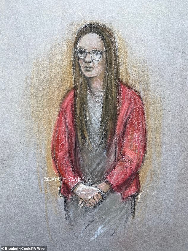 Mackey is accused of killing toddler Annabel in September 2023. She is pictured in court for an earlier hearing