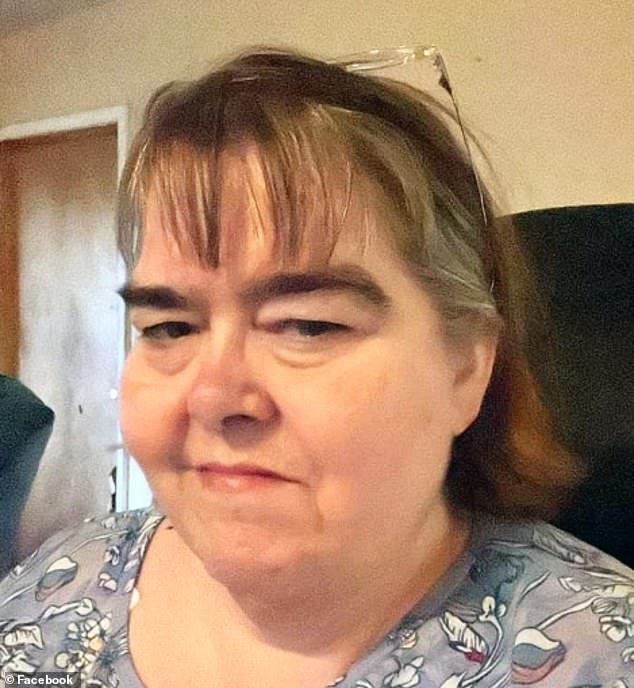 Catiga Wren Arnett (pictured), 54, neglected her adopted son so much that he had to have his legs amputated