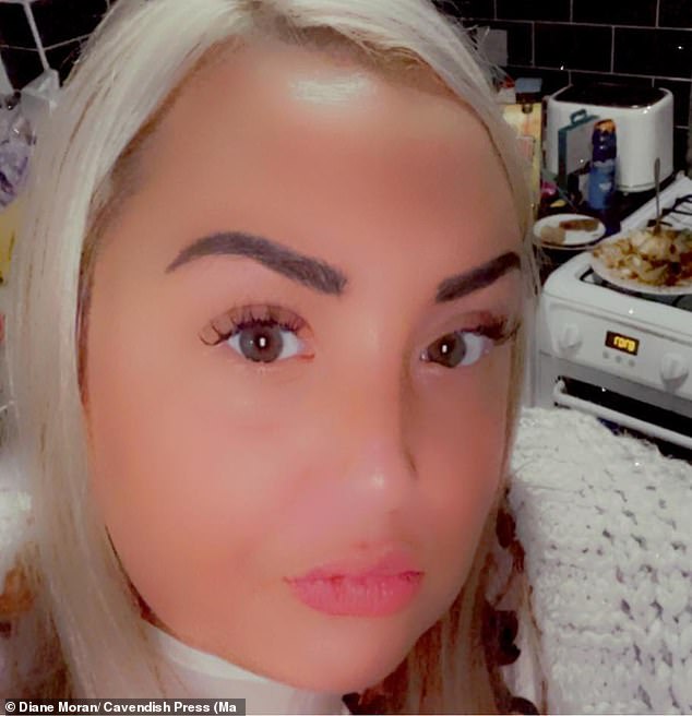 Diane Moran (pictured) permanently scarred her childhood friend in a vicious attack during a row over her son's attempted murder of an ex-Manchester City footballer
