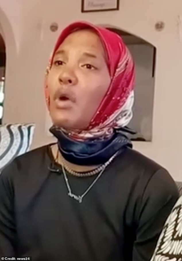 The mother of an 11-day-old baby boy who was snatched from a mall in Cape Town has begged her son's kidnapper for his safe return. Pictured: Imaan Sharmar