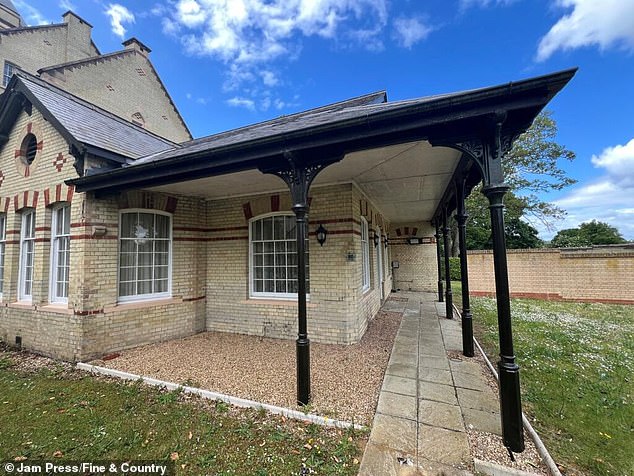 The stylish home where a pensioner was brutally murdered and dismembered by her lodger has been put up for sale, MailOnline can reveal